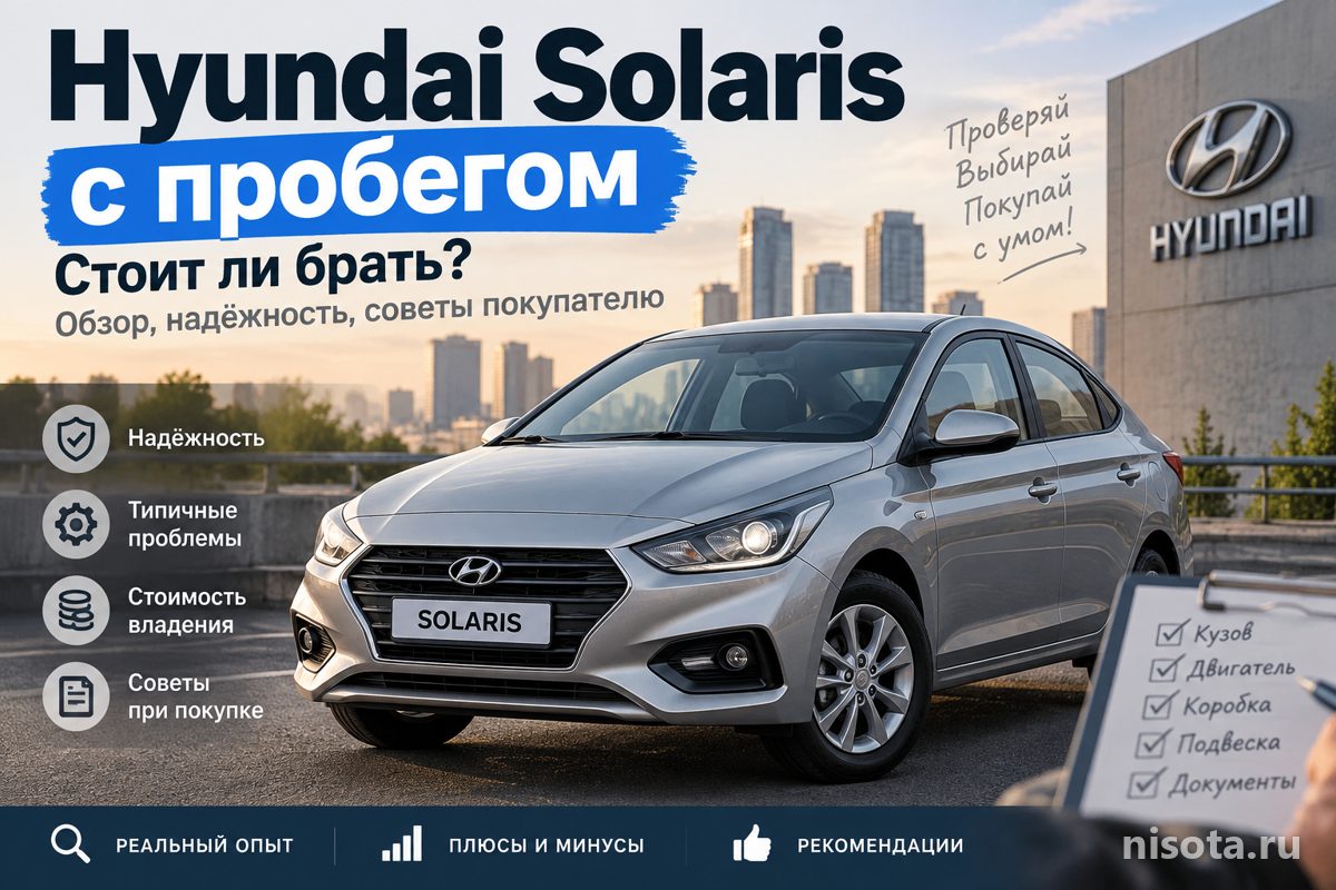 Hyundai Solaris с пробегом: стоит ли брать в 2026, слабые места и цены