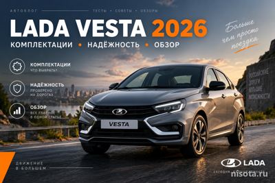 Lada Vesta в 2026: комплектации, надёжность и стоит ли брать