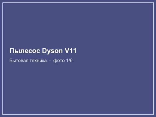 Пылесос Dyson V11